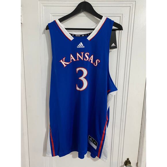 NWT Dajuan Harris Jr. Kansas Jayhaws Adidas Basketball Jersey Size XXL - Picture 1 of 8
